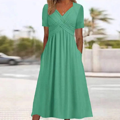 Summer V-Neck Dress – Flattering Casual Style for Warm Weather 6