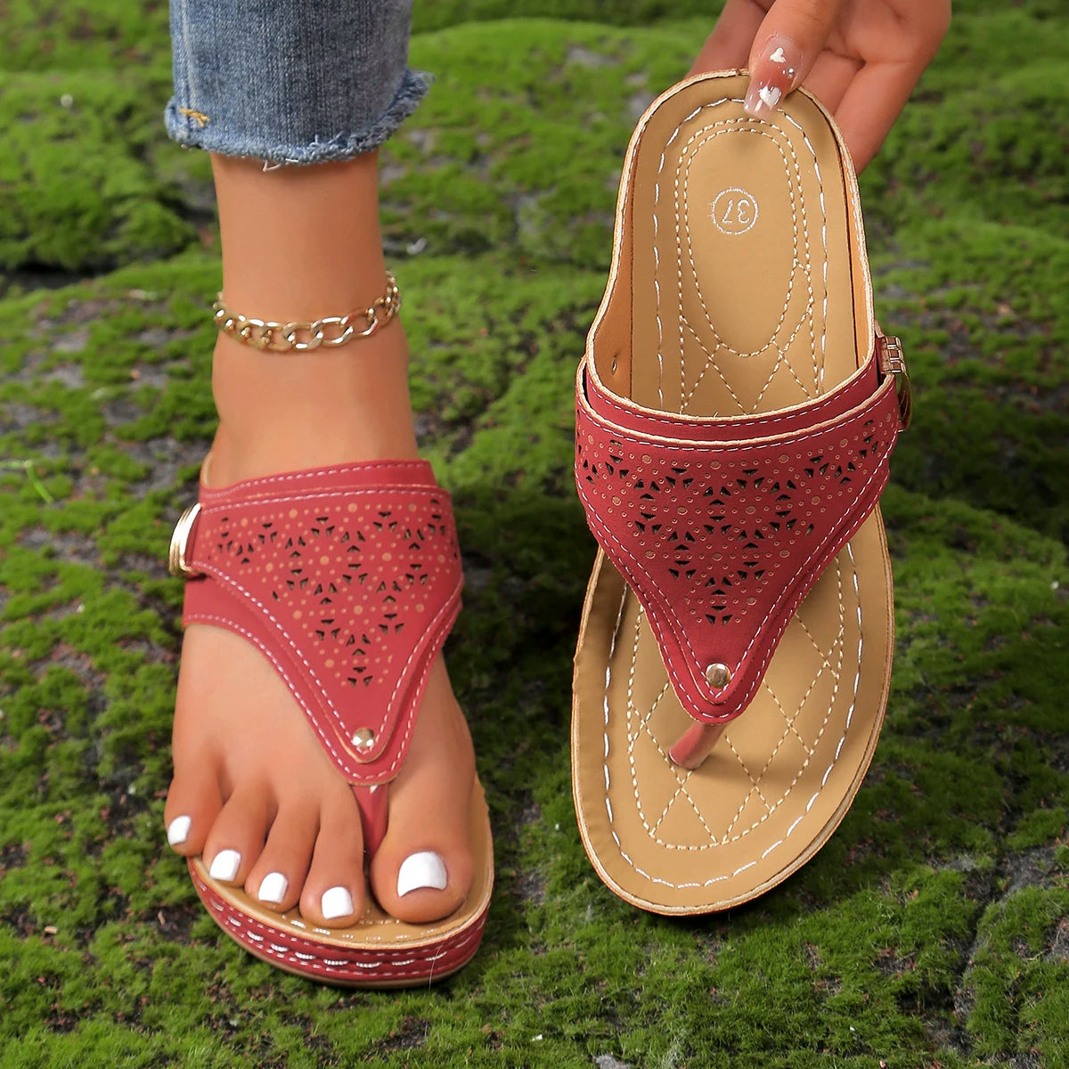 Summer Wedge Sandals – Comfortable Non-Slip Design for Stylish Outings 9