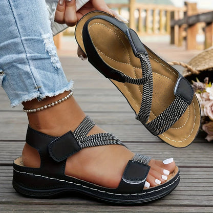 Summer Wedge Sandals – Stylish Open-Toe Comfort for Casual Outings 0