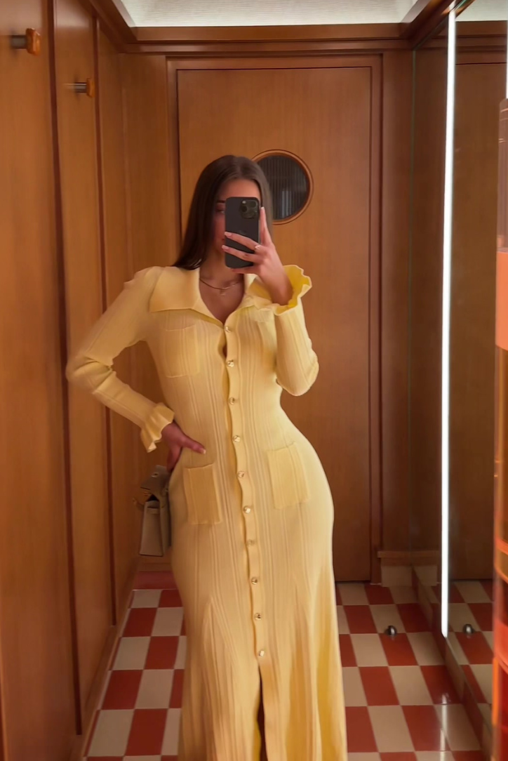 Sylvie Knit Casual Midi Dress 1