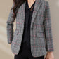 Tartan Blazer – Stylish Slim-Fit Design for Professional Wear 0