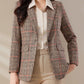 Tartan Blazer – Stylish Slim-Fit Design for Professional Wear 1