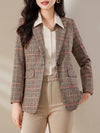 Tartan Blazer – Stylish Slim-Fit Design for Professional Wear 1