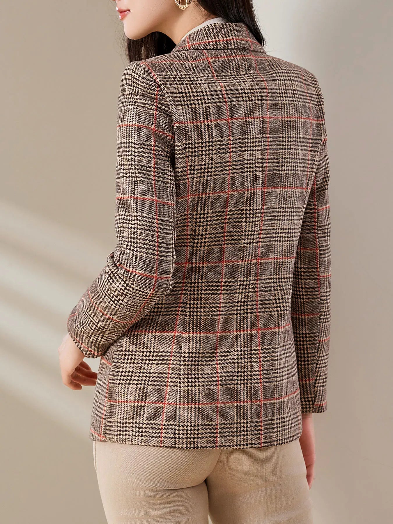 Tartan Blazer – Stylish Slim-Fit Design for Professional Wear 2