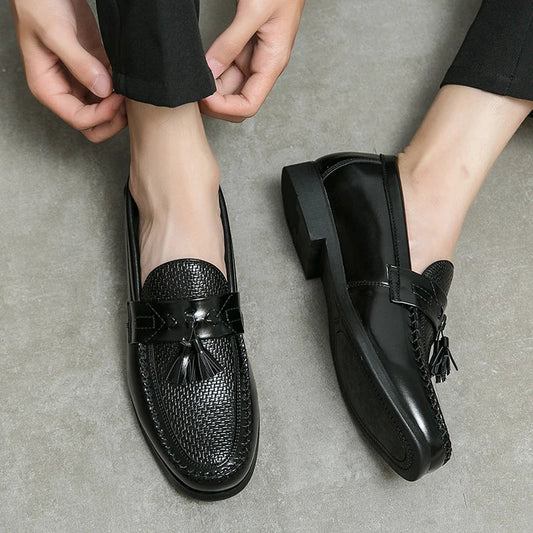 Tassel Men's Loafers – Premium Leather Design for Versatile Occasions 1