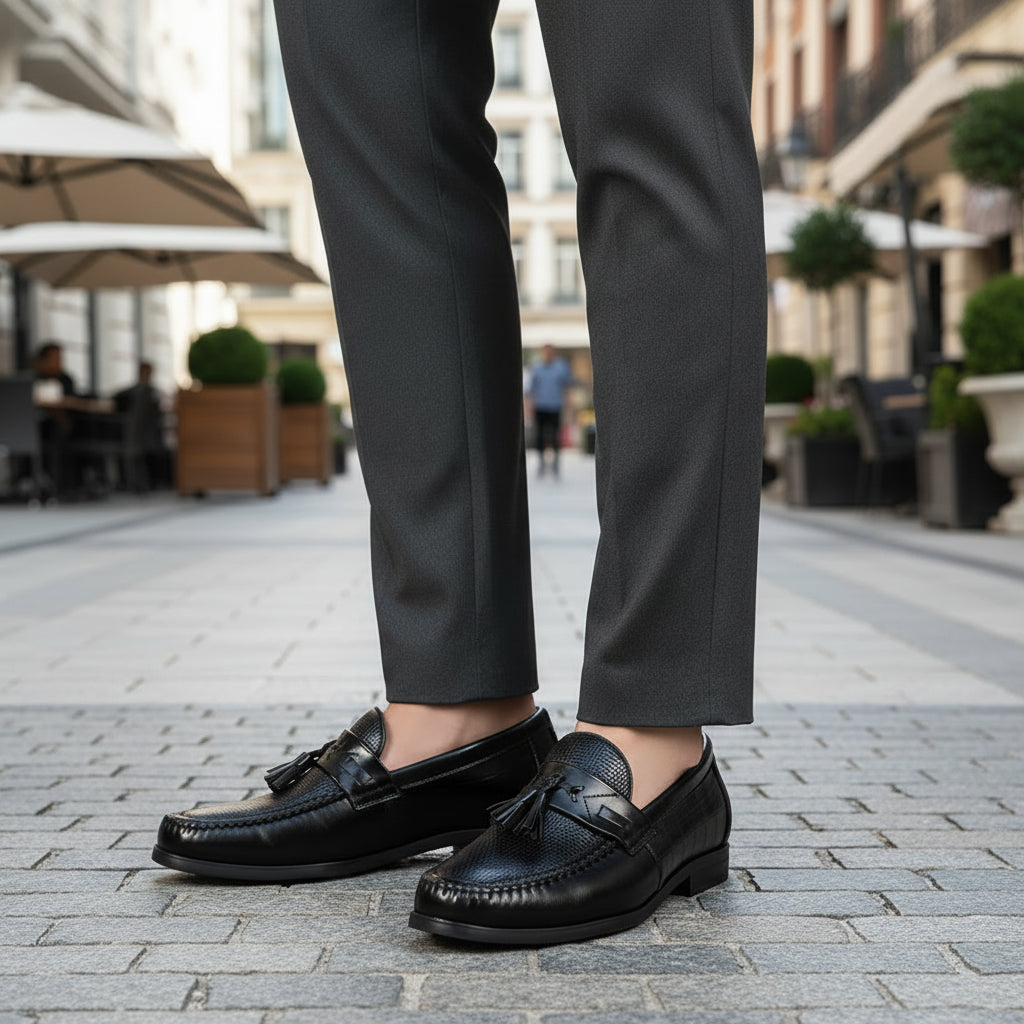 Tassel Men's Loafers – Premium Leather Design for Versatile Occasions 2