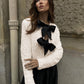Textured Sequin Jacket with Velvet Bow Detail 2