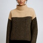 The Eireann Chevron Turtleneck Sweater 0