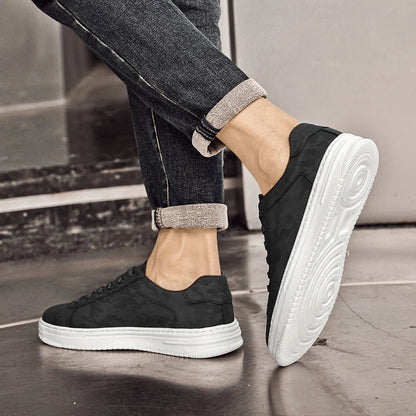 Urban Print Mens Casual Shoes – Stylish Lace-Up Trainers for Smart Casual Outings 1