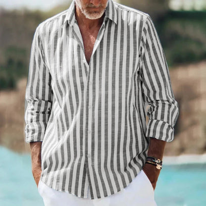 Urban Shirt – Striped Long-Sleeve Design for Effortless Style 2