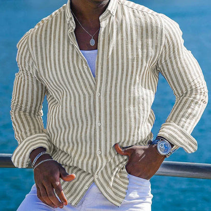 Urban Shirt – Striped Long-Sleeve Design for Effortless Style 3