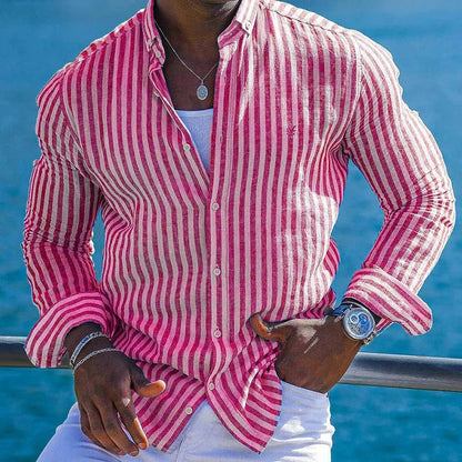 Urban Shirt – Striped Long-Sleeve Design for Effortless Style 7