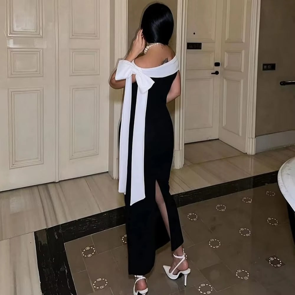 Valentina Elegant Off Shoulder Midi Dress 2