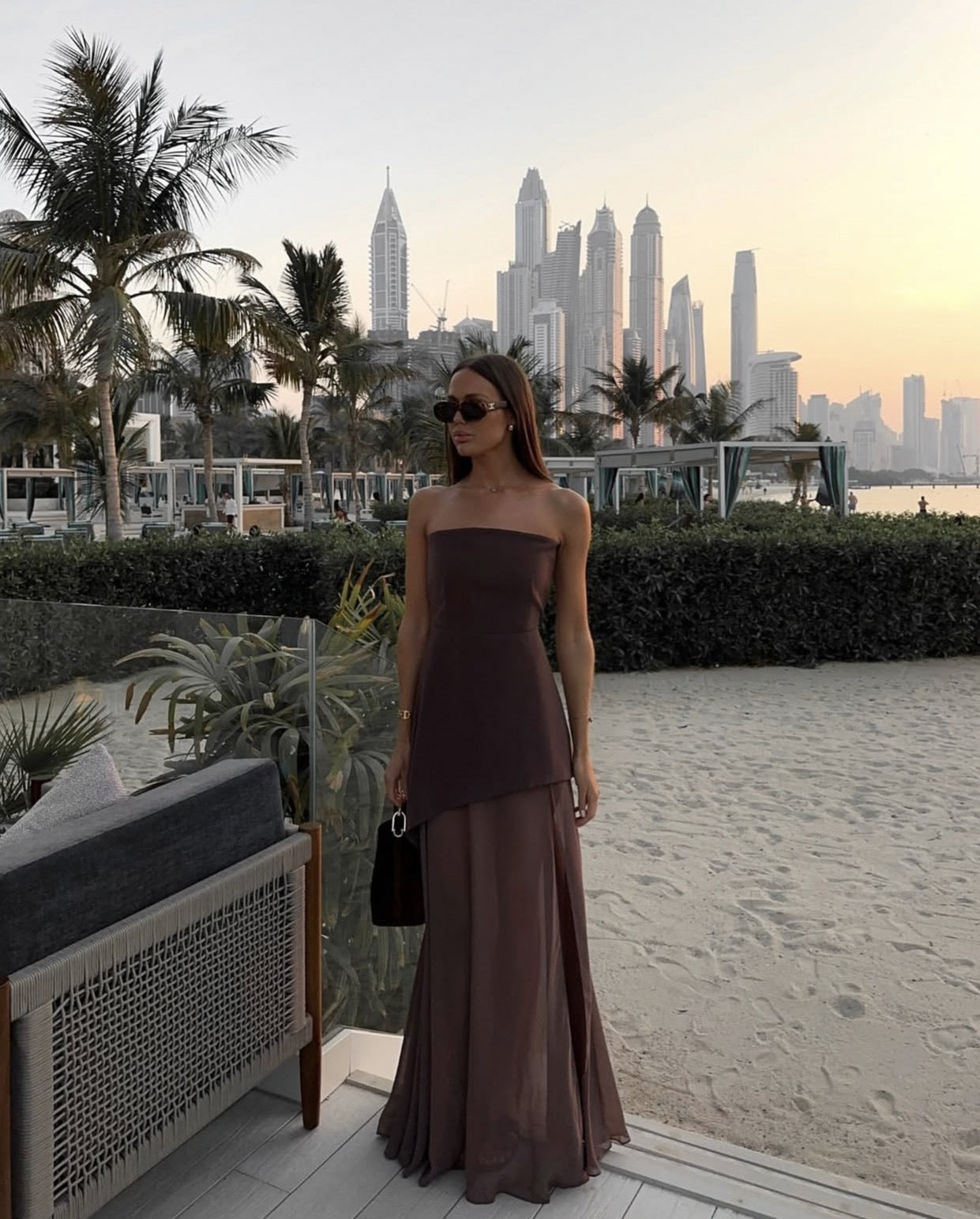 Valerie Asymmetrical Maxi Dress 5