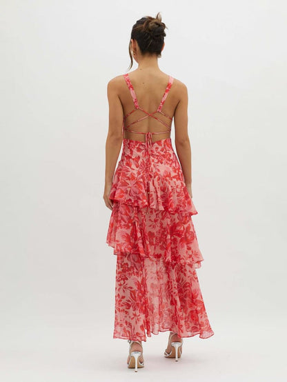Veda Ruffle Summer Midi Dress 1