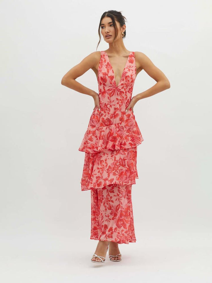 Veda Ruffle Summer Midi Dress 2