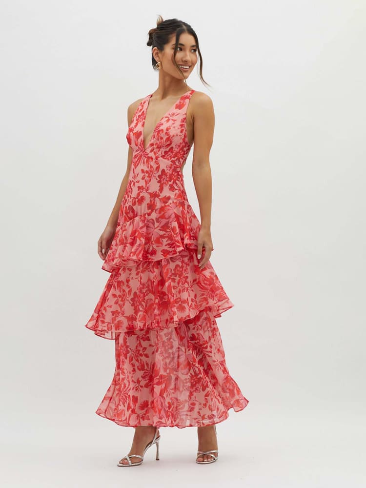 Veda Ruffle Summer Midi Dress 3