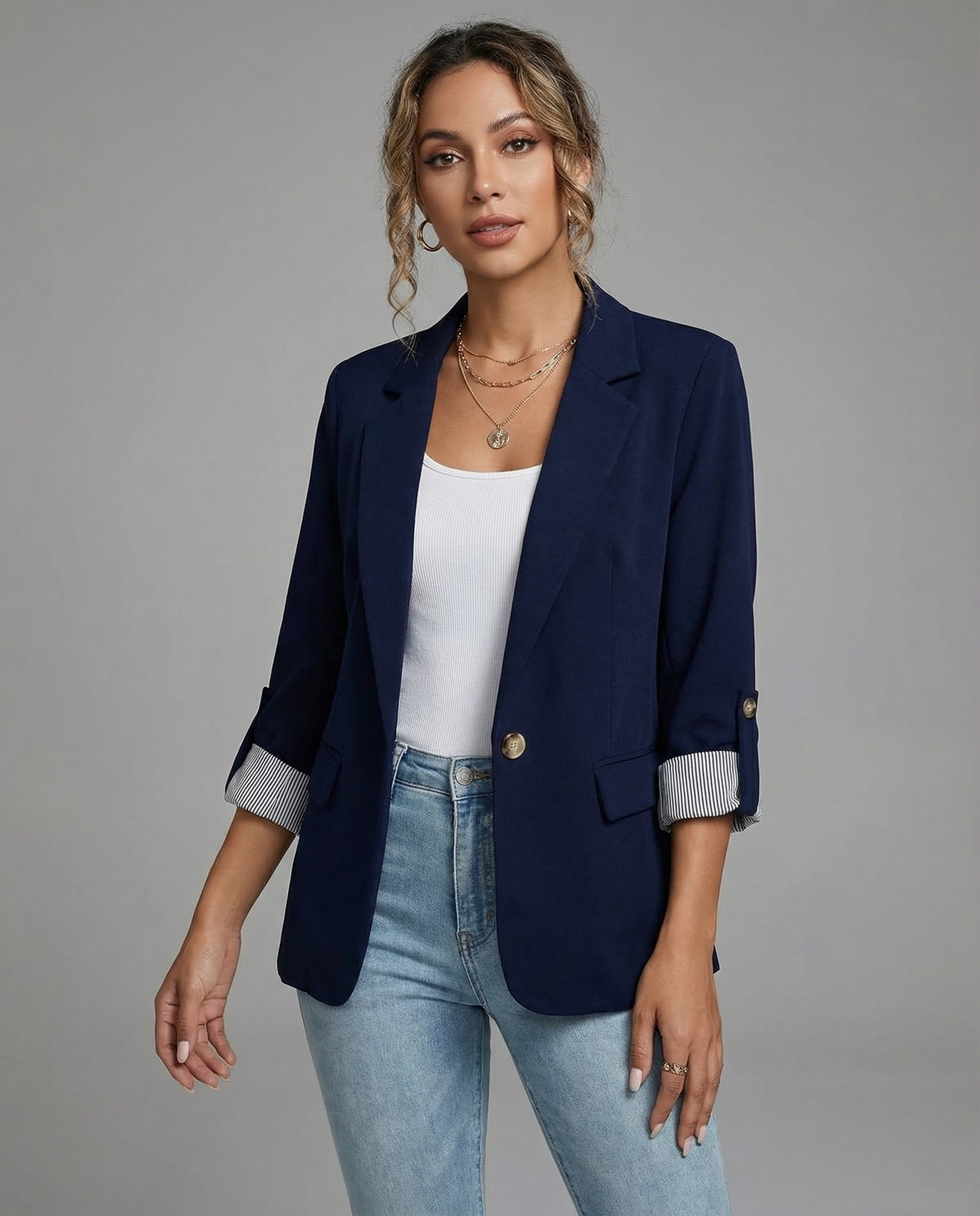 Versatile Mens Casual Blazer – Elegant Slim Fit for Day-to-Night Style 3