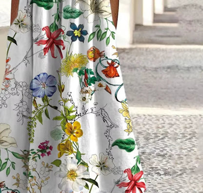 Vibrant Printed Summer Dress – Casual Mid-Calf A-Line for Everyday Elegance 3