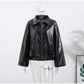 Vintage Faux Leather Bomber Jacket 8