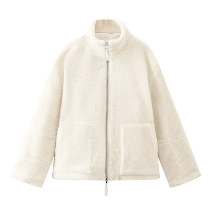 Warm Faux Lambswool jacket for women 2