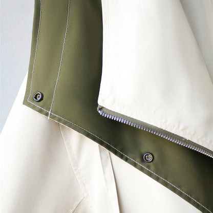 Waterproof Windbreaker Jacket with Layered Hood Design for Women 1