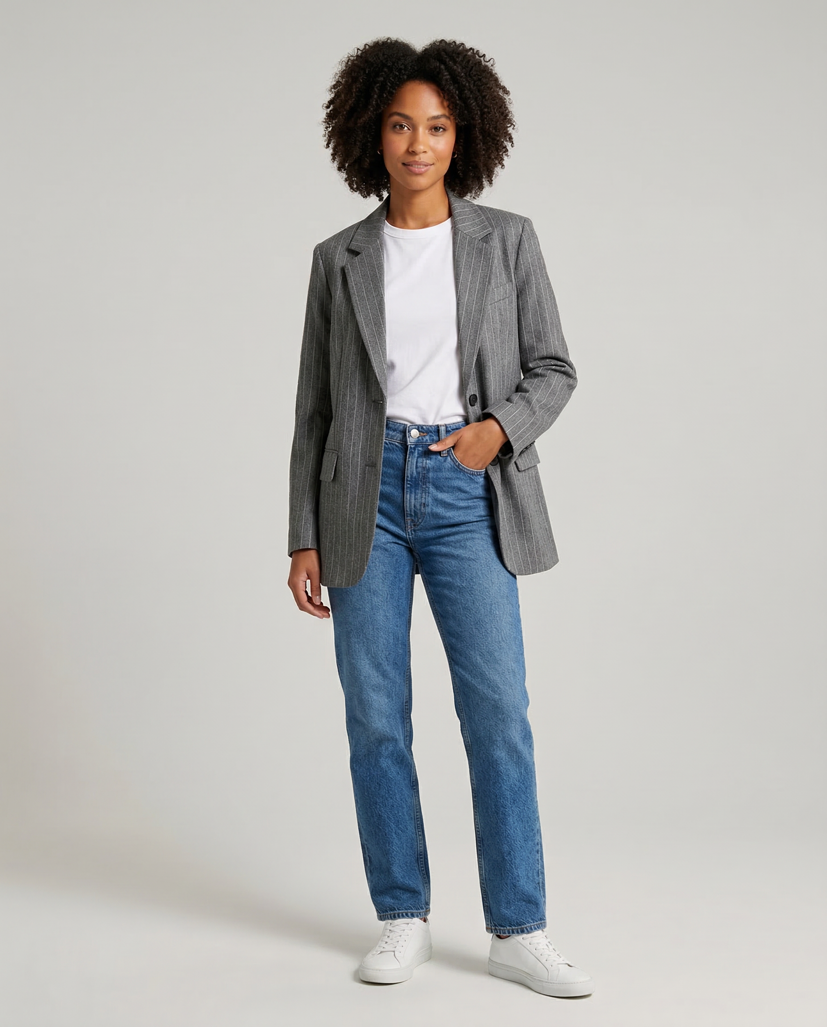 Willshela Striped Blazer – Vintage Charm with Practical Pockets 1