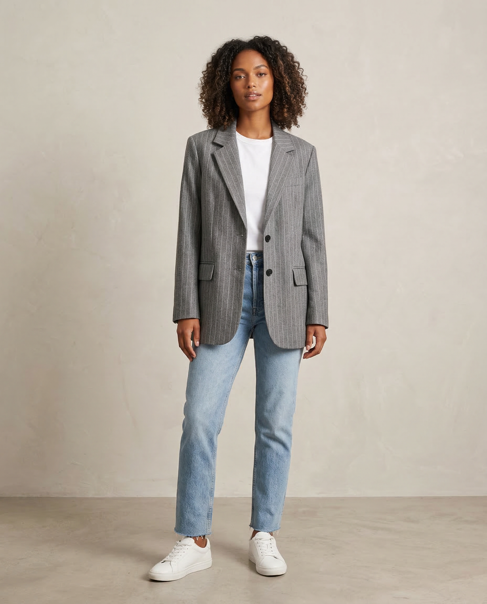 Willshela Striped Blazer – Vintage Charm with Practical Pockets 2