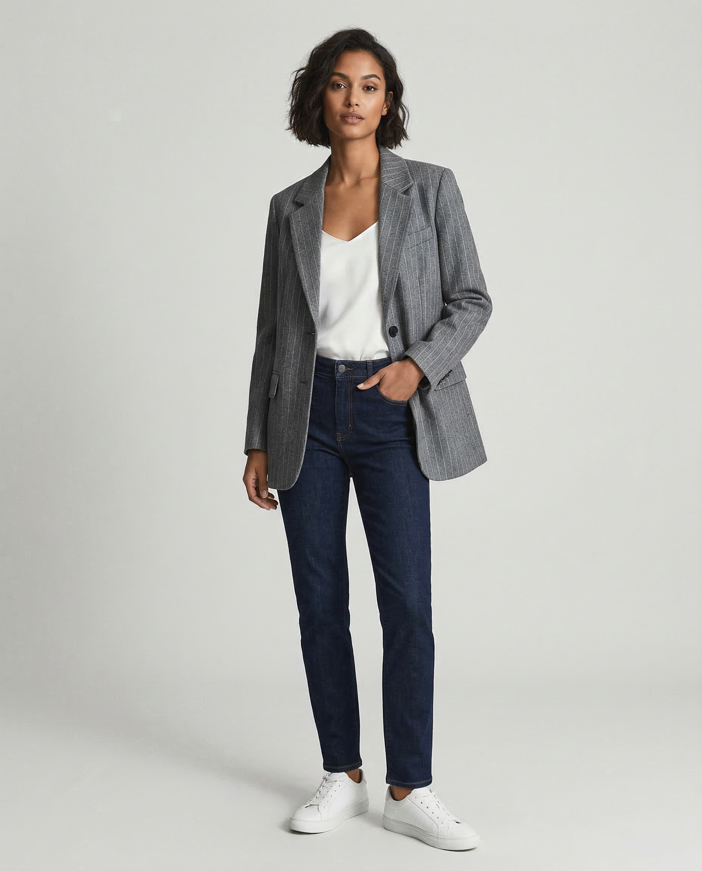Willshela Striped Blazer – Vintage Charm with Practical Pockets 4