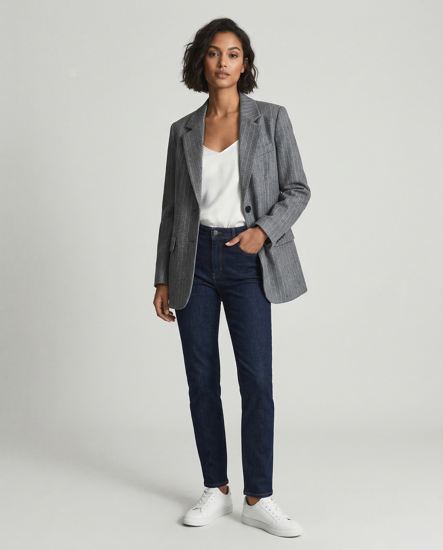 Willshela Striped Blazer – Vintage Charm with Practical Pockets 4