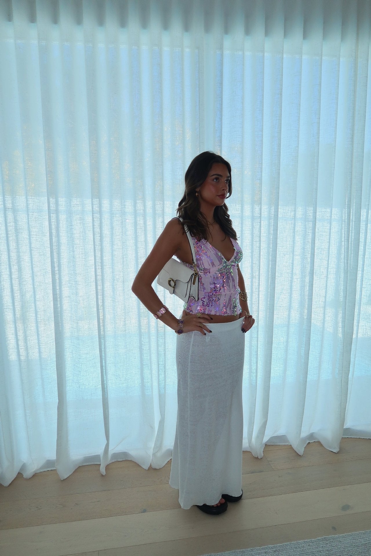 Winnie | Eye-catching Sequin Halter Tank Top 4