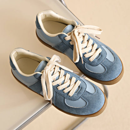 Women Sneakers Classic Brown Spliced German Trainer Shoes Flat Sneakers for Men's Spring Autumn New Casual Lace-up Sporty Shoes 2