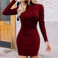 Women's A-Line Knit Sweater Dress 1