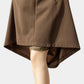 Women's Ankle-Length A-Line Stretch Wool Skirt 3