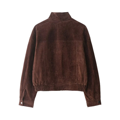 Women's Autumn Jackets 2025 New Fashion Big Pocket Elegant Women's Loose Warm Jackets Autumn Street Chic Young Student Coats 4