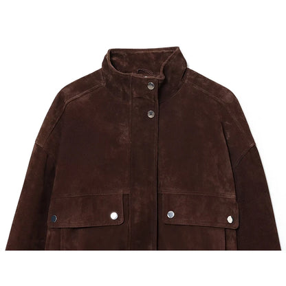 Women's Autumn Jackets 2025 New Fashion Big Pocket Elegant Women's Loose Warm Jackets Autumn Street Chic Young Student Coats 5