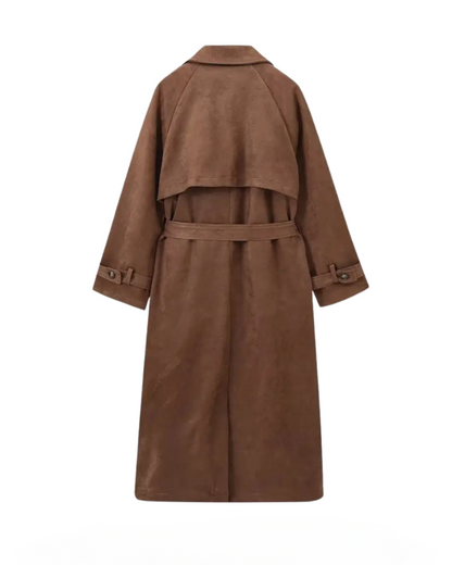 Women's Banbury Suede Trench Coat 3