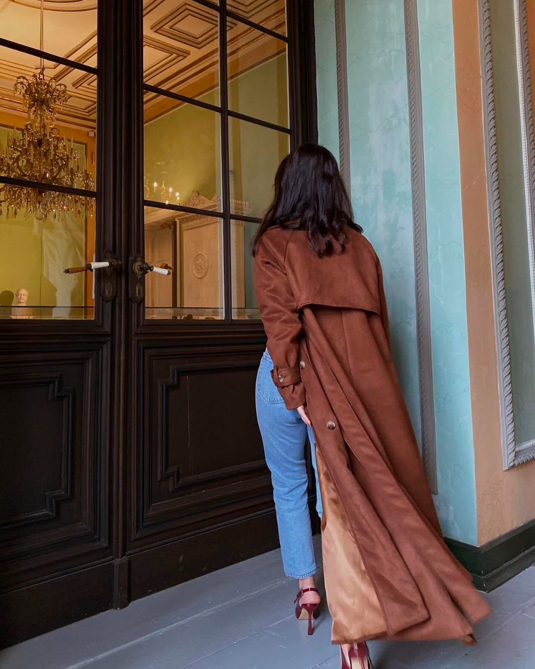 Women's Banbury Suede Trench Coat 4