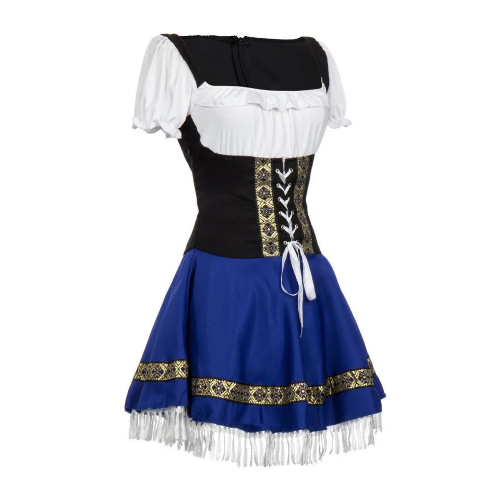 Women's Blue Oktoberfest Dress Costume 2
