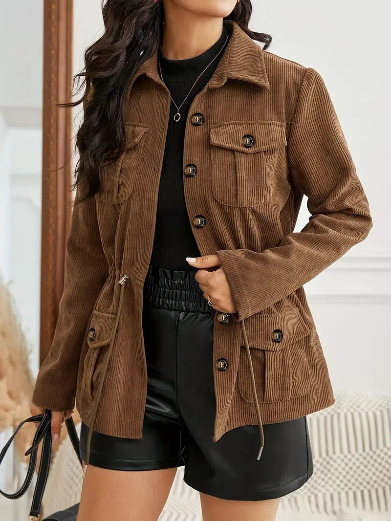 Women's Brown Corduroy Jacket 0