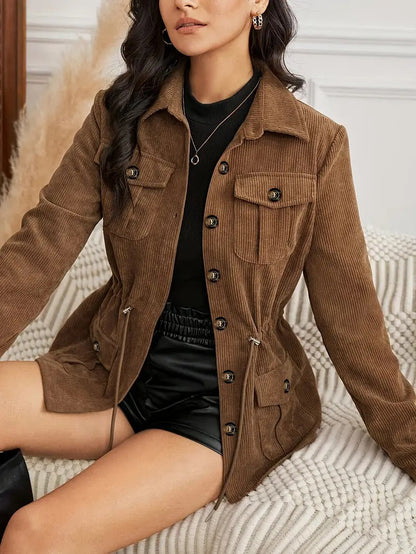 Women's Brown Corduroy Jacket 3
