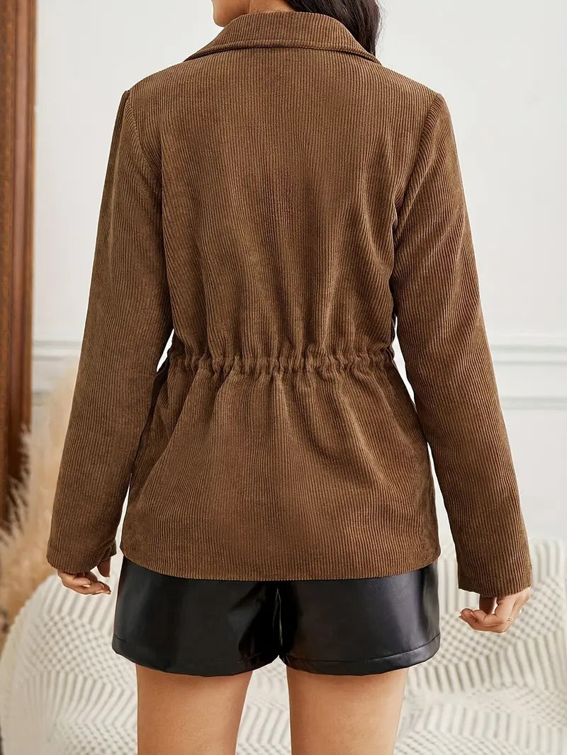 Women's Brown Corduroy Jacket 4
