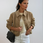 Women's Button-Down Suede Jacket 0