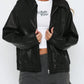 Women's Casual Black Faux Leather Jacket 3