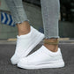 Women's Casual White Leather Sneakers 0
