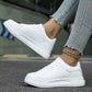 Women's Casual White Leather Sneakers 2