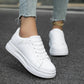 Women's Casual White Leather Sneakers 4