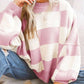 Women's Checkerboard Knitted Sweater 10