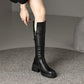 Women's Chunky Knee High Boots with 0