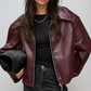 Women's Classic Faux Leather Jacket 0